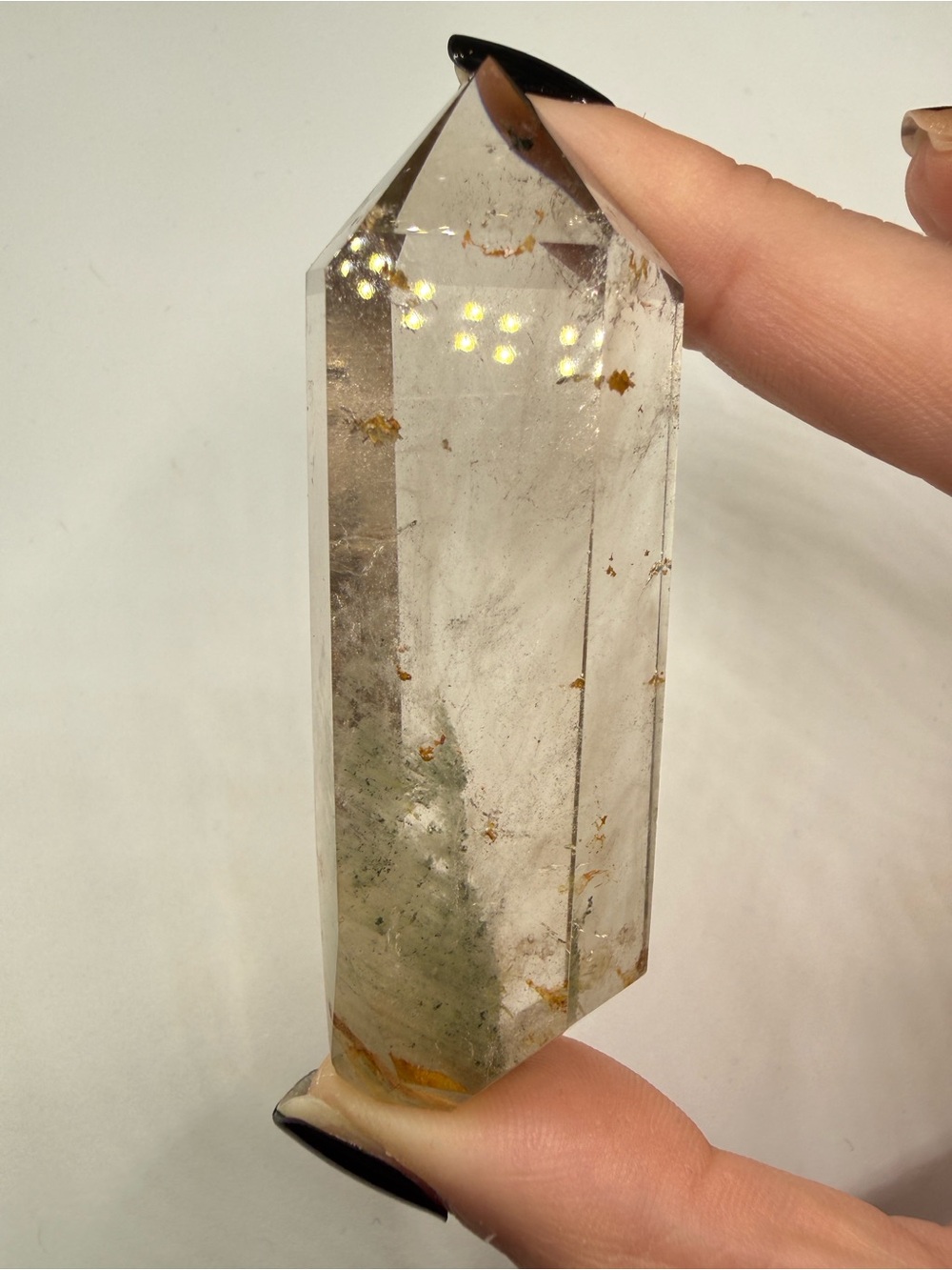 Light Smoky Garden (Lodolite) Quartz Tower